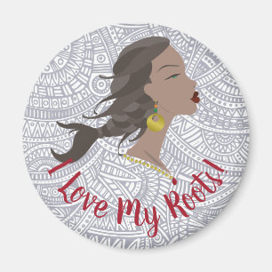 African American Texture Refrigerator Magnets