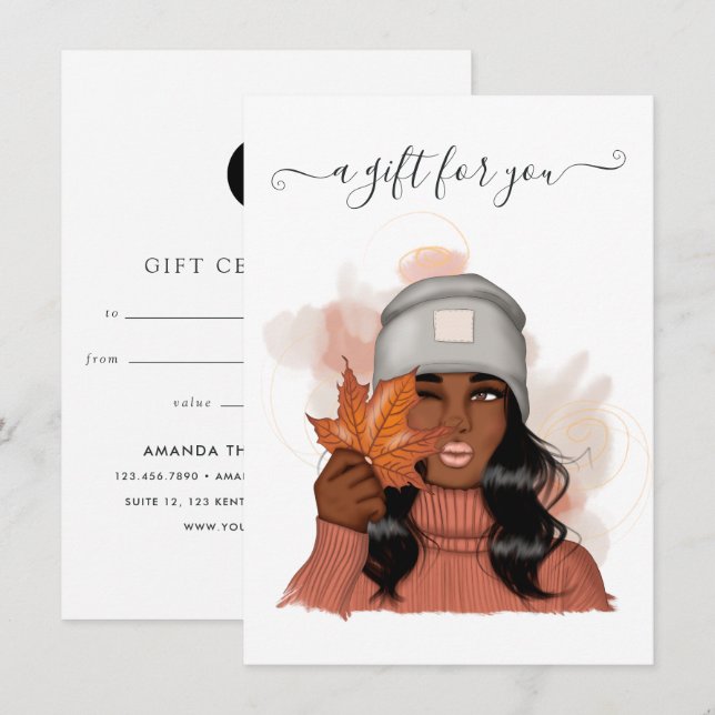 African American Thanksgiving Gift Certificate (Front/Back)