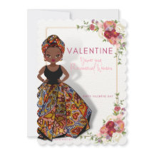 African American Valentine Card 