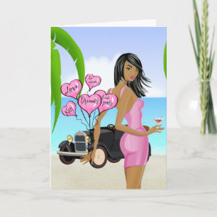 African American Valentines Day Card