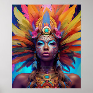 African American Warrior Goddess Poster