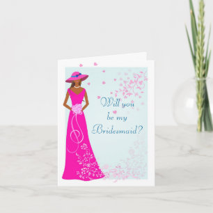 African American - Wedding Party Card
