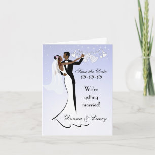 African American Wedding Save the Date Card