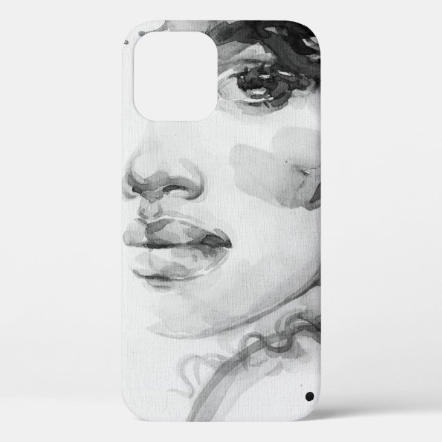 african american woman. beauty fashion illustratio Case-Mate iPhone case (Back)