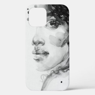 african american woman. beauty fashion illustratio iPhone 12 case