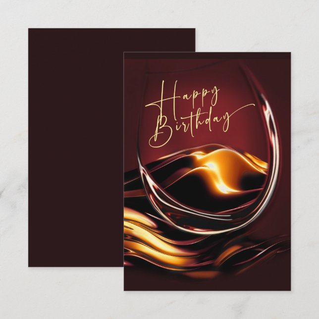African American Woman Birthday Card (Front/Back)