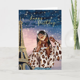 African American Woman Birthday Cards
