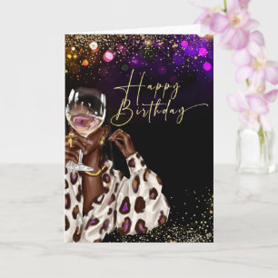 African American Woman Birthday Cards