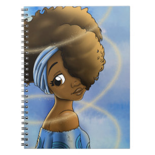 African American Woman Spiral Photo Notebook