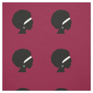 African American Woman Style Pattern Fabric