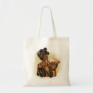 African American Woman Tote Bag