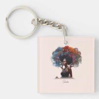 African-American Woman with Tree-Adorned Hair