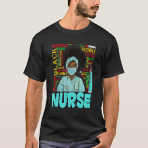 African American Women Black Nurse Black History M T-Shirt