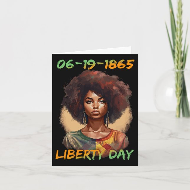 - African American Women Independence Day  Card (Front)