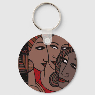 African American Women Key Ring