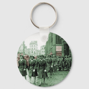 African American Women Marching Key Ring