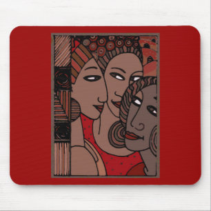 African American Women Mouse Mat