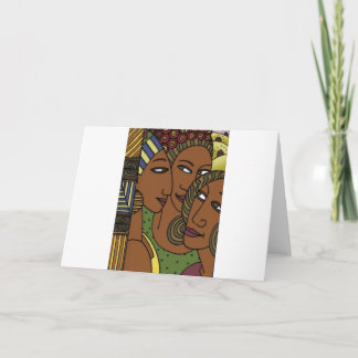 African American women sister friends Card