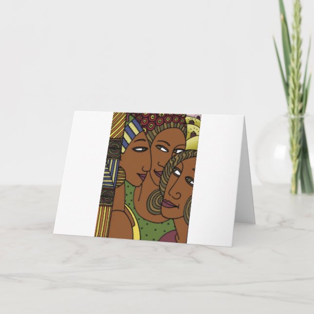 African American women sister friends Card (Front)