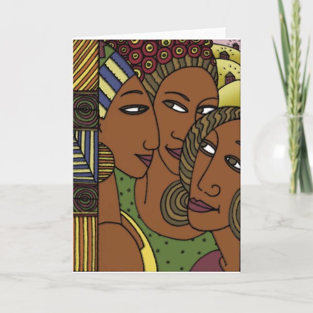 African American women sister friends Card (Front)