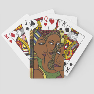 African American women sister friends Playing Cards