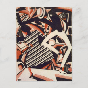 African Americans 1920s - Drawing in Two Colours Postcard