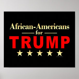 African-Americans for Donald Trump 2024 Poster