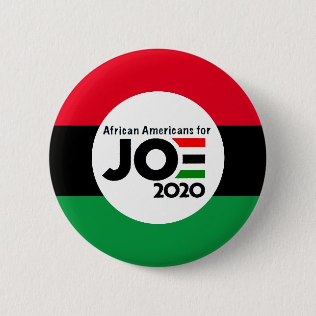 African Americans for Joe 2020 6 Cm Round Badge (Front)