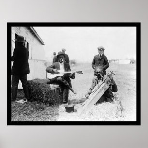 African Americans with Kazoos and a Guitar 1914 Poster