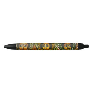 African Angels Ethiopian Lalibela Bible Roots Black Ink Pen