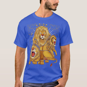 African Animal Lover Zoo Animal Crown Lion T-Shirt