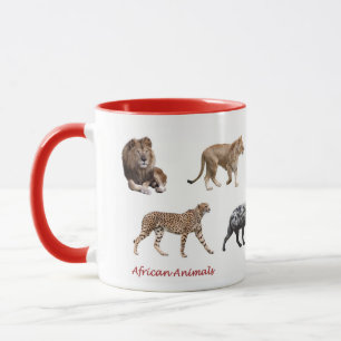 African Animal Mug