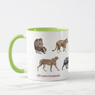 African Animal Mug