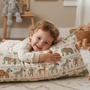 African Animal Parade Tribal Style ID1262 Body Cushion