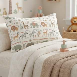 African Animal Parade Tribal Style ID1262 Pillowcase