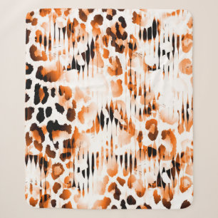 African Animal Prints. Vintage Natural Pattern. Bl Sherpa Blanket