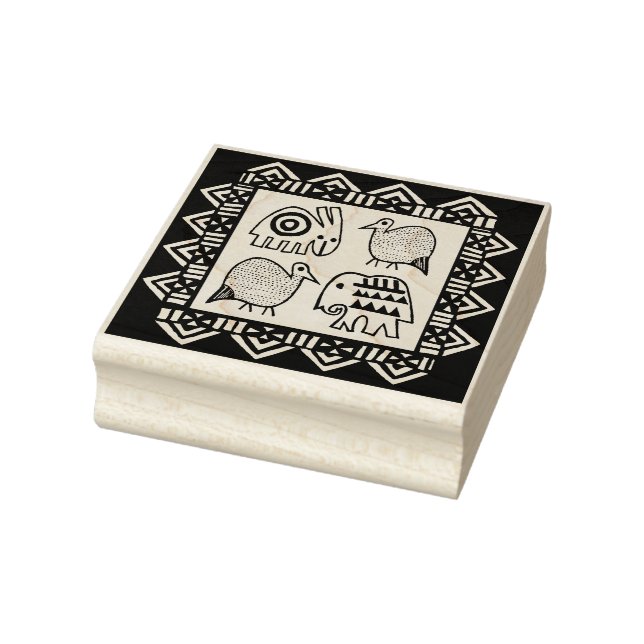 African Animal Spirits Graphic Design stamp (Stamp)