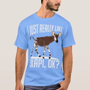 African Animal Wildlife Safari Funny Okapi Lover T-Shirt