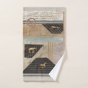 African Animals Collage  Hand Towel