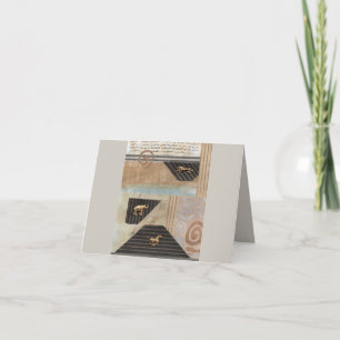 African Animals Collage Thank You Card