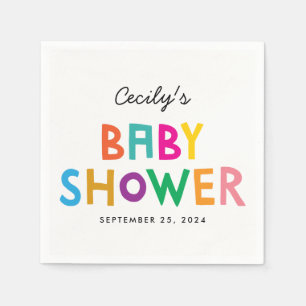 African Animals Customised Baby Shower Napkin