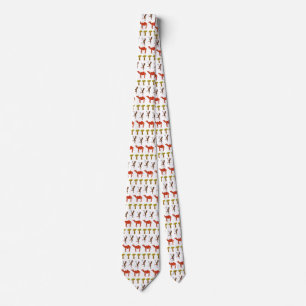 African Animals Cute Art Tie