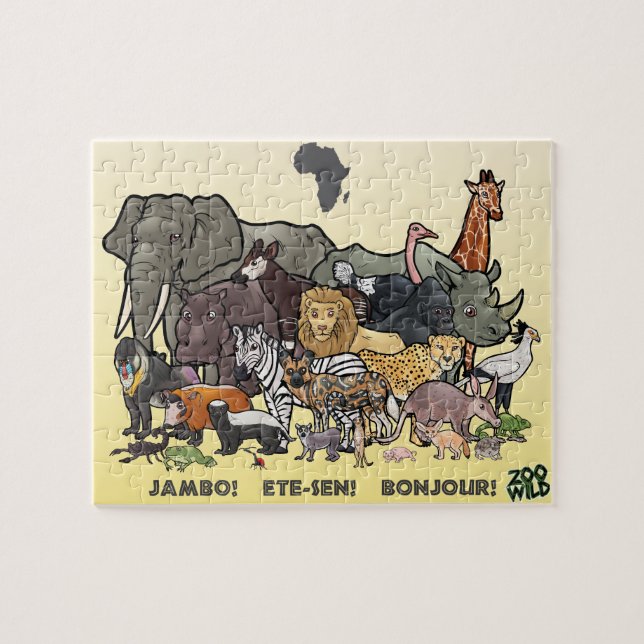 African Animals - Jigsaw Puzzle (Horizontal)