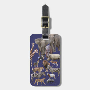 African Animals Luggage Tag