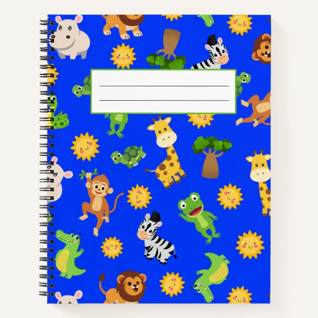 African Animals Notebook (Front)