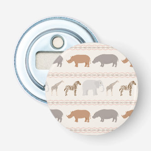 African animals pattern 1 bottle opener