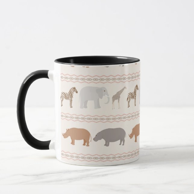 African animals pattern 1 mug (Left)