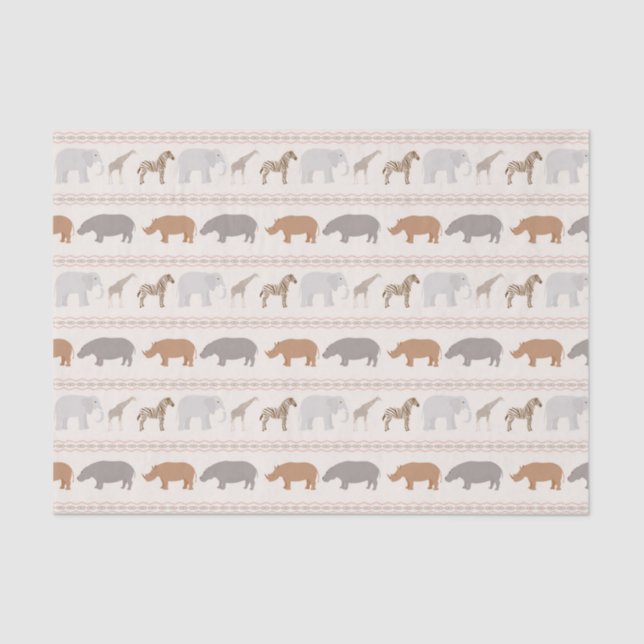African animals pattern 1 tissue paper (Front)