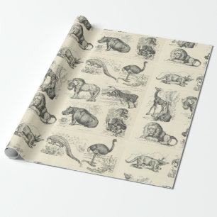 African Animals Wrapping Paper
