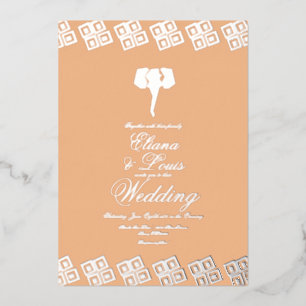 African Ankara Elephant Wedding Pressed   
